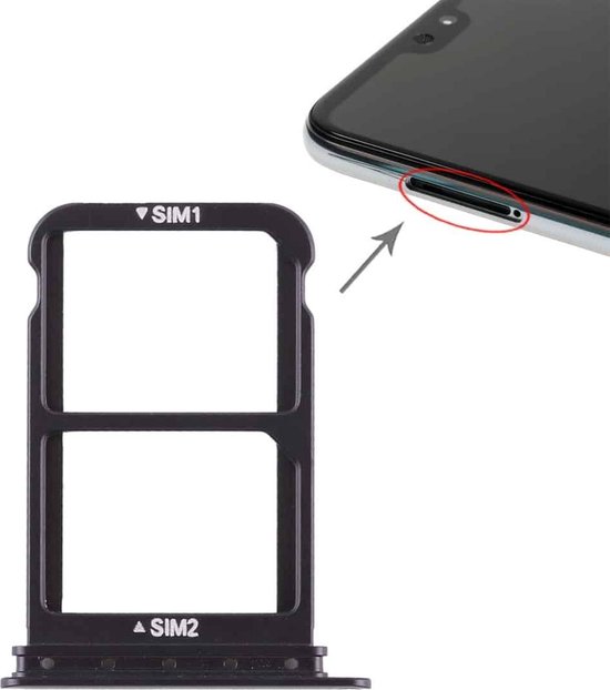 Bol Com Let Op Type Sim Card Tray Sim Card Tray For Huawei P Pro Black