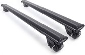 Dakdragers geschikt voor Suzuki Wagon R 1998 t/m 2003 open dakrailing - Aluminium - Hoog laadvermogen 100kg - Wingbar Zwart- Merk Farad