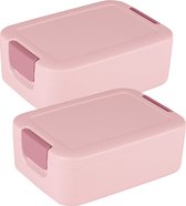 Sunware - Sigma home Food to go broodtrommel roze - Set van 2