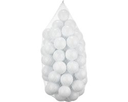 Asir - Ballen voor ballenbak (50 stuks) - Wit - 7 x 7 cm
