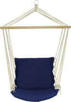 Marineblauwe hangmat/schommel - Braziliaanse hangstoel 60x120x130 cm