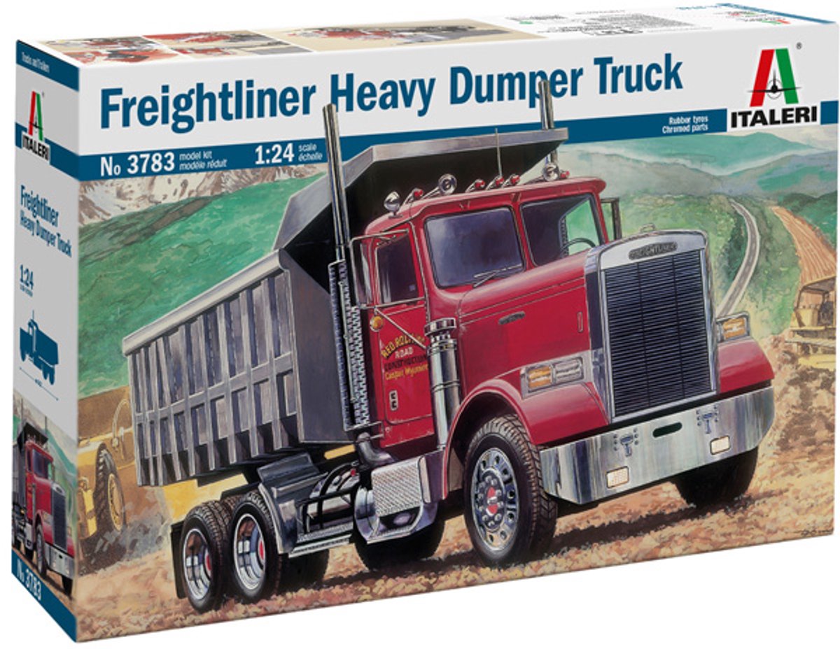 Italeri modelbouwpakket vrachtwagens - 3783 freightliner heavy dump truck plastic - 1:24 - modelbouw