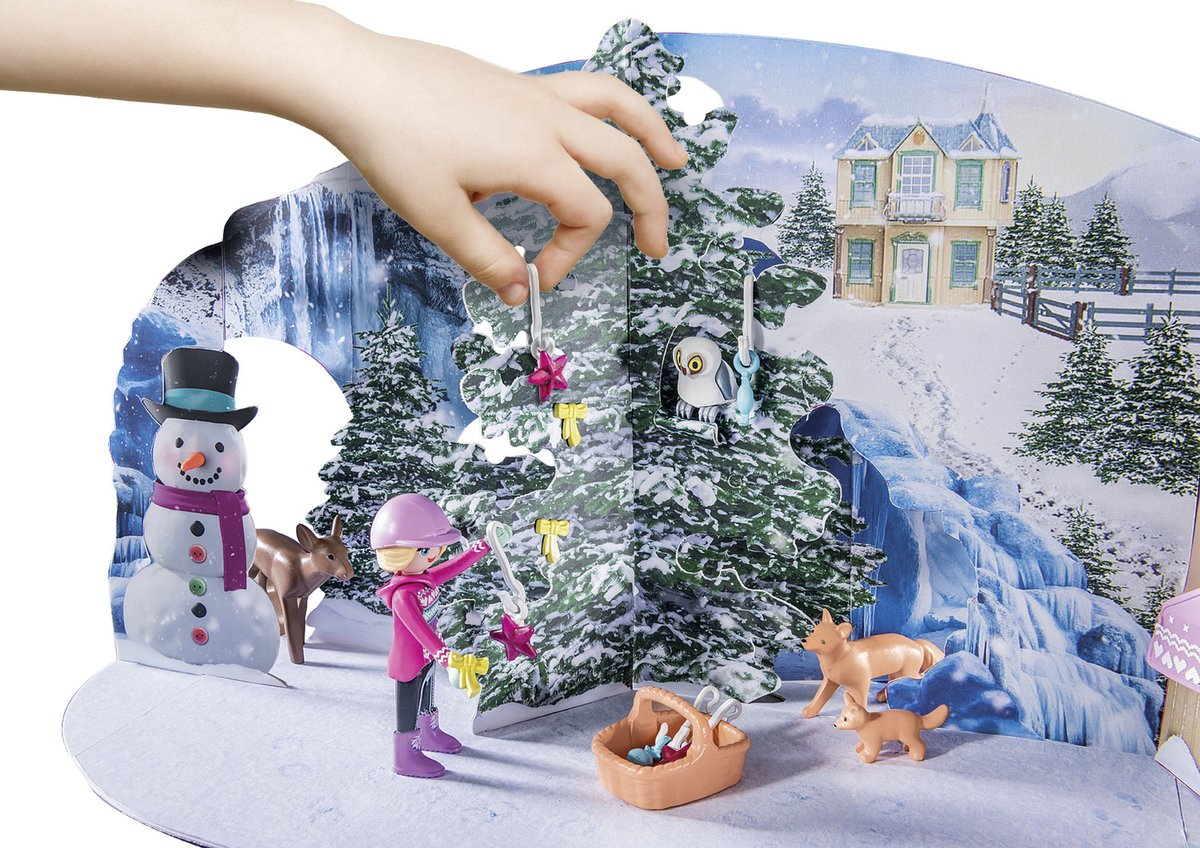 PLAYMOBIL Adventskalender Paarden: kerst sleerit - 71345 — afbeelding 5