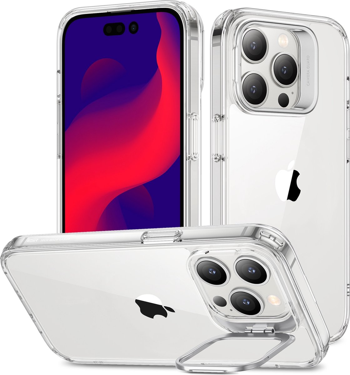 ESR Classic Kickstand Apple iPhone 14 Pro Hoesje Transparant