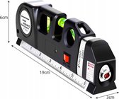 Ariko Laserwaterpas met Meetlint 250cm - 15 Meter Laser - 45 Graden hoek - incl batterijen