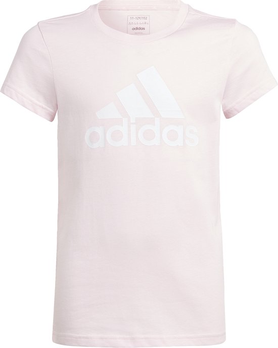 Adidas Sportswear Essentials Big Logo Katoenen T-shirt - Kinderen - Roze