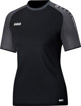 Jako - T-Shirt Champ Women - Shirt Zwart - 42-44 - zwart/grijs