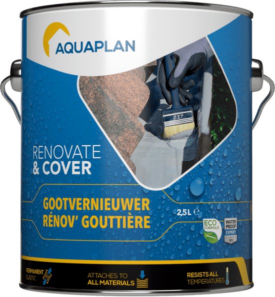 2 5 Liter Farbe Reicht Für Wieviel Qm Aquaplan gootvernieuwer - gebruiksklaar - waterdicht - 2,5 liter | bol