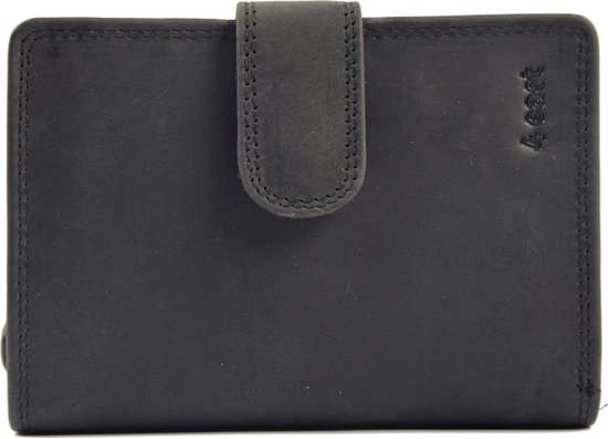 Portemonnee buffelleer - portemonnee met veel pasjes - Portemonnee heren - Portemonnee - Portemonnee Kwaliteit - Unisex portemonnee - Zwart