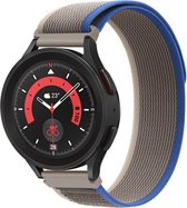 Bracelet en nylon - convient pour Garmin Venu/Venu 2 Plus/Venu SQ/SQ 2/Vivomove/3/Style/Vivoactive 3/Forerunner 55/245/645 - bleu