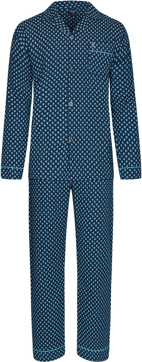 Robson - Heren Pyjama set Philip - Blauw - Katoen - Maat 60