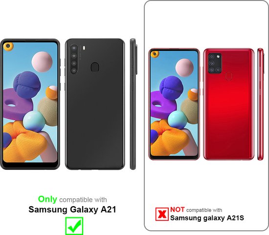 Coque Cadorabo pour Samsung Galaxy A21 en TRANSPARENT - Coque de protection intégrale à 360° - Protection avant et arrière, protection intégrale avec film protecteur d'écran