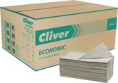 Cliver - Eco vriendelijke, enkellaags gevouwen papieren handdoek, grijze papieren handdoek / 4000 stuks