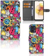 Telefoonhoesje Portemonnee Motorola Moto G73 GSM Hoesje Punk Rock