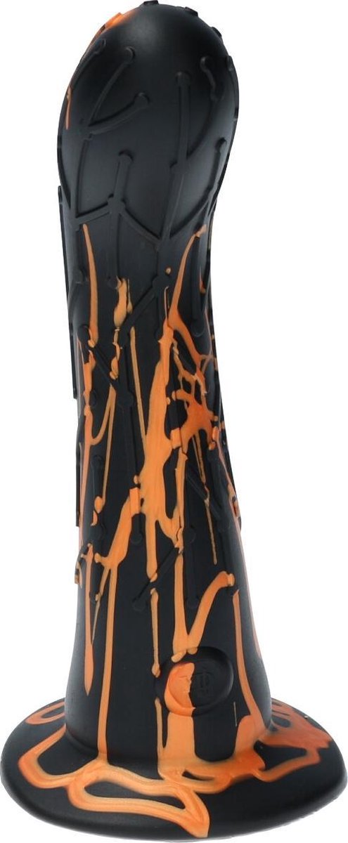 Goedkoopste Ylva & Dite - Cryptodite - Siliconen G-spot / Anale dildo - Made in Holland - Satijn Oranje Geel / Zwart