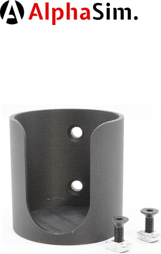 Cup Holder for Sim Rig with Extrusion Profile Mount Red