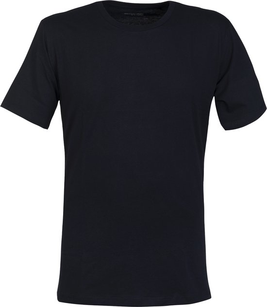 Schiesser Mix+Relax heren lounge t-shirt korte mouw O-hals - blauw -  Maat S