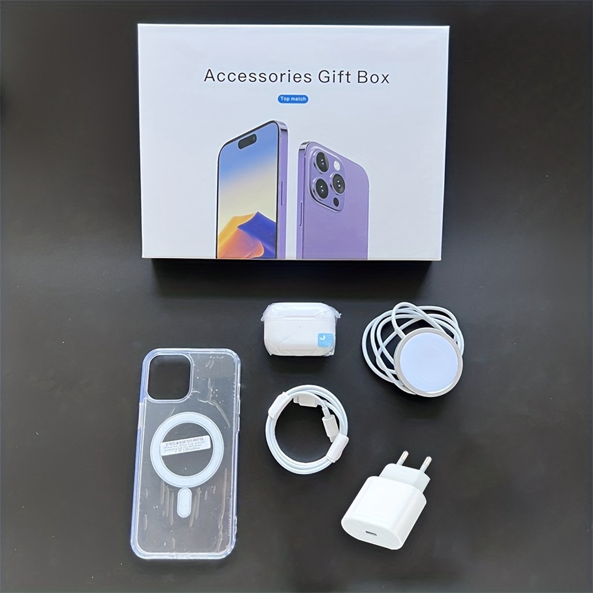 Iphone 12 2024 accessories in box
