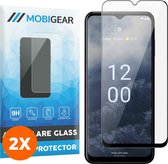 Mobigear Screenprotector geschikt voor Nokia G60 5G Glazen | Mobigear Premium Screenprotector - Case Friendly - Zwart (2-Pack)