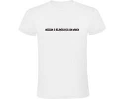 Meedoen is belangrijker dan winnen Heren T-shirt | dream team | voetbal | shirts kleding | volleybal | handbal | hockey | toernooi | teamsport | sport | sportkantine | kantine | Feestteam | Shirt