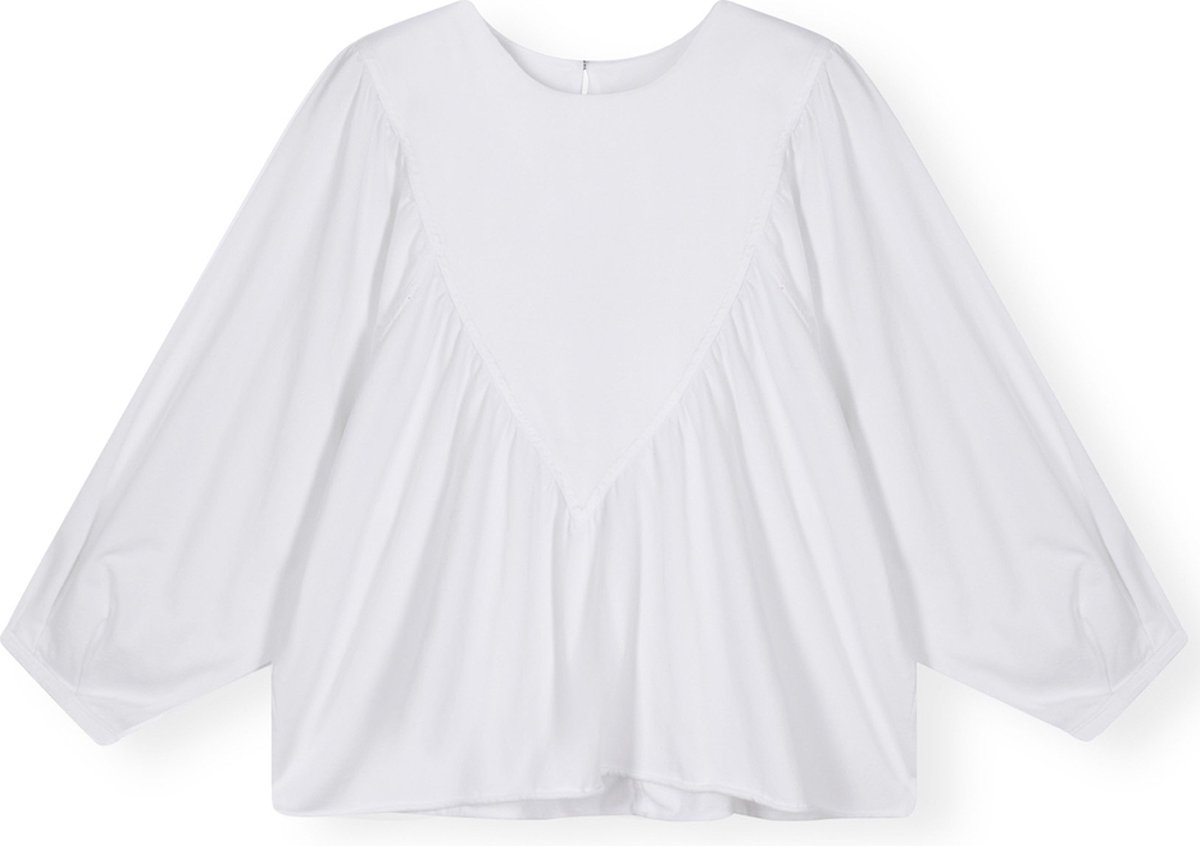 10DAYS Balloon Sleeve Blouse Dames - Jurken - Wit - Maat M