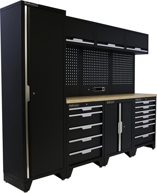 Armoire Atelier Métallique Haute 5 tiroirs -Bacs - Espace Equipement