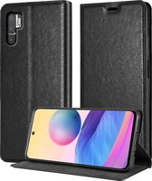 Cadorabo Hoesje geschikt voor Xiaomi RedMi NOTE 10 PRO in ZWARTE NACHT - Beschermhoes met magnetische sluiting, standfunctie en kaartvakje Book Case Cover Etui