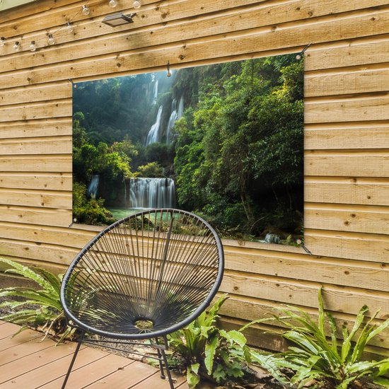 Affiche de jardin Cascade - Thaïlande - Jungle - 120x80 cm - Jardin