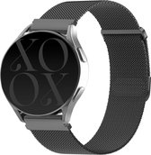 xoxo Wildhearts Milanees smartwatch bandje 22mm universeel - Geschikt voor Samsung Galaxy Watch 3 45mm / Watch 1 46mm / Gear S3 Classic & Frontier - Polar Vantage M / M2 / Grit X - Huawei Watch GT 1/2/3 46mm / GT 2 Pro / Watch 3 / 3 Pro - Zwart