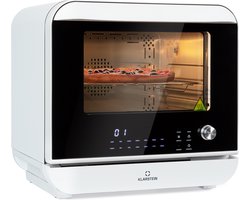 Klarstein 18 L Heteluchtfriteuse, Airfryer met Stoom- en Droogfunctie, Snelle XXL Heteluchtfriteuse, Timer, 10 Programma’s, Airfryer voor Heteluchtfrituren, 2450 W Heteluchtfriteuse zonder Vet