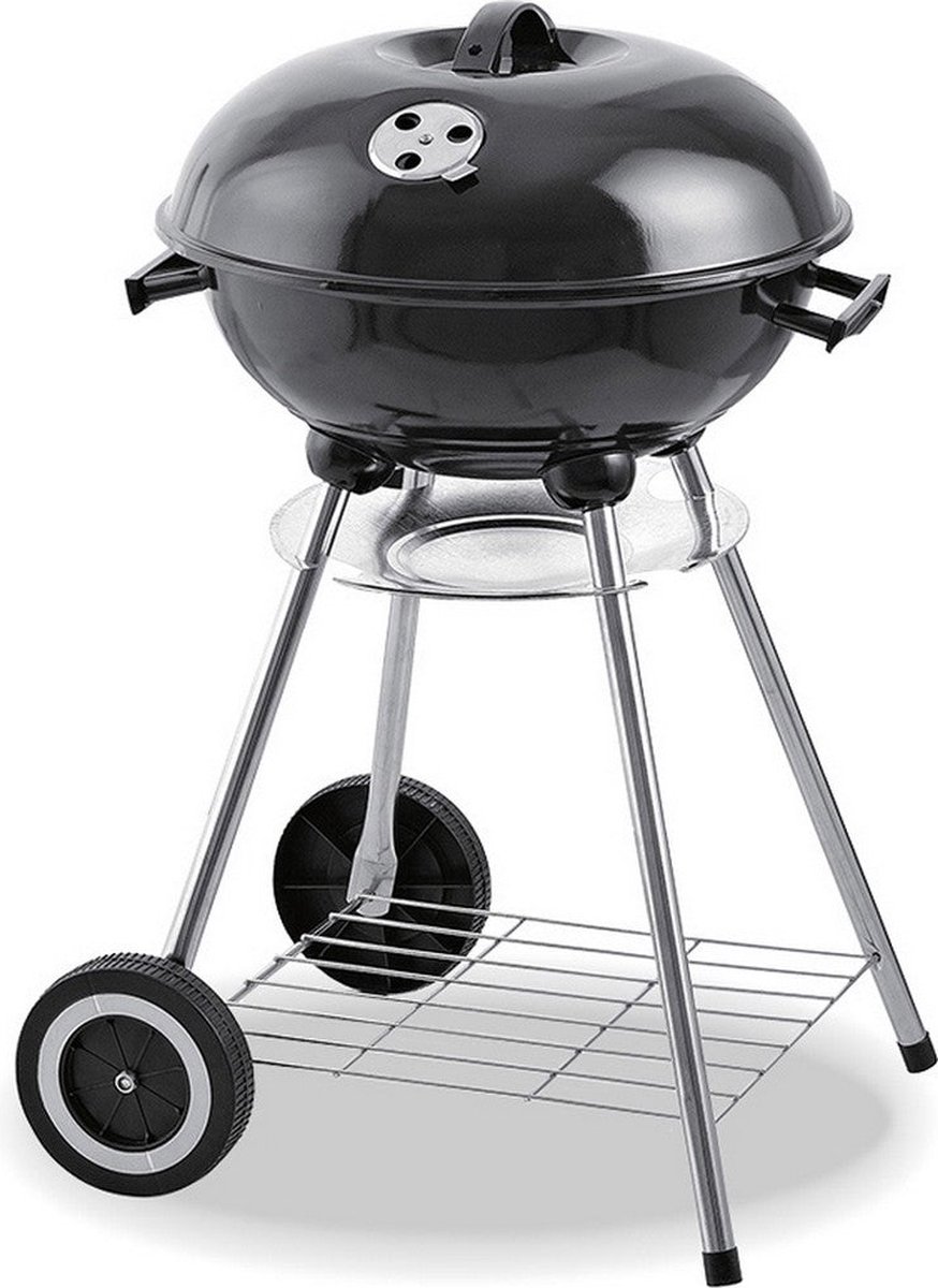 Houtskool Barbecue Metaal op Wielen (78x46cm)
