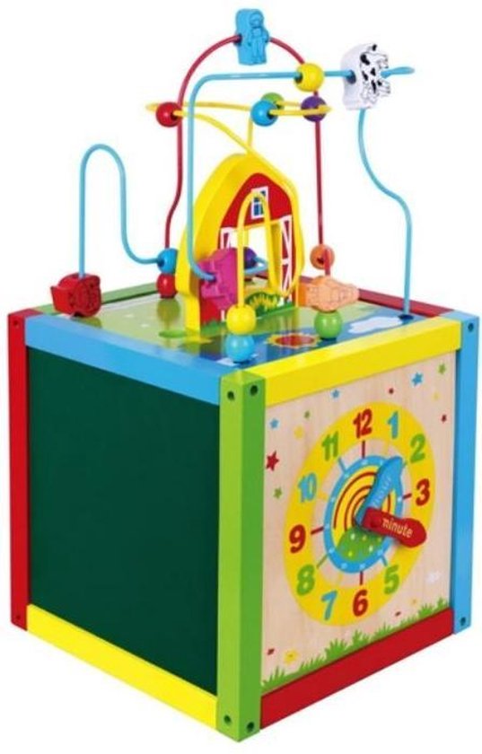 Foto: Viga toys activiteitenkubus 30 x 30 x 55 cm