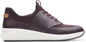Clarks - Dames schoenen - Un Rio Lace - D - aubergine lea - maat 7,5