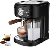 Machine à café Arvona 3 en 1 - Machine à café - Machine à Café - Machine à piston - Mousseur à lait - Pour le meilleur Café