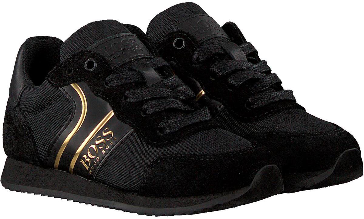 BOSS KIDS Jongens Sneakers J29184 - Zwart - Maat 27 | bol.com