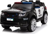 Kijana Politie Elektrische Kinderauto Land Rover - MP3 Speler - 12V - 6km/u - Zwart