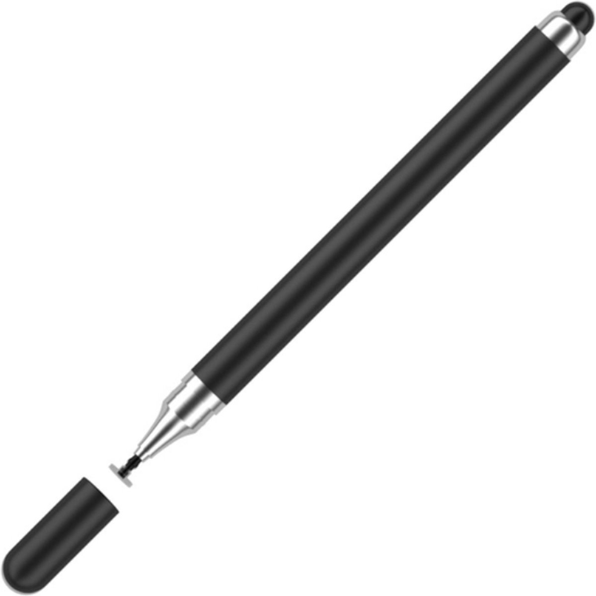 ADEL 2 in 1 Zeer Nauwkeurige Stylus Touchscreen-pen Voor Samsung Galaxy M30s - Zwart