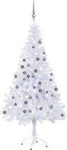 vidaXL - Kunstkerstboom - met - verlichting - en - kerstballen - 380 - takken - 150 - cm