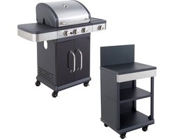 Gasbarbecue FIDGI 3 met sideboard