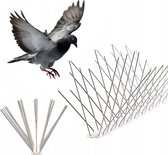 Metalen duivenpinnen, vogelpinnen, 50 cm, 40 spikes (12 stuks)