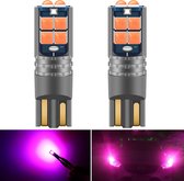 VCTparts High Power LED T10 Roze - W5W Verlichting (set) [Stadsverlichting - Parkeerverlichting - Kentekenverlichting - Interieurverlichting]