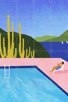 IXXI Swimming Pool - Wanddecoratie - Zomer - 80 x 120 cm