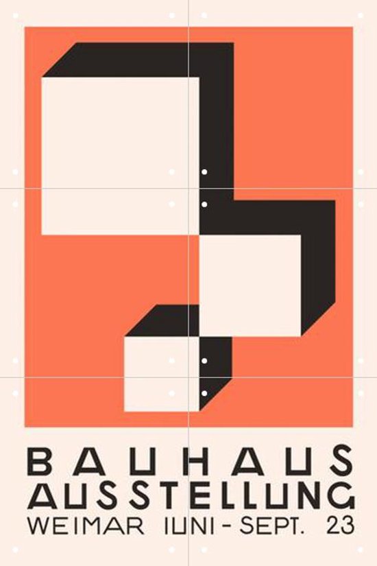 IXXI Bauhaus Ausstellung 23 - Wanddecoratie - Vintage - 40 x 60 cm