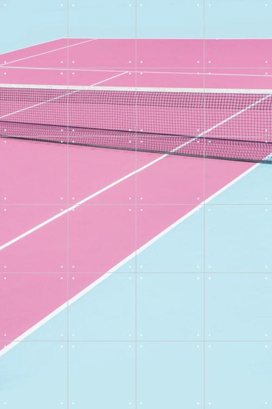 IXXI Pink Court Net - Wanddecoratie - Sport