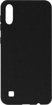 ADEL Siliconen Back Cover Softcase Hoesje Geschikt voor Samsung Galaxy A10/ M10 - Zwart