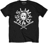 Eminem Kinder Tshirt -Kids tm 12 jaar- Shady Mask Zwart