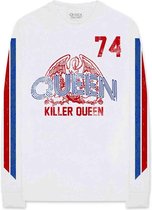 Queen Longsleeve shirt -L- Killer Queen '74 Stripes Wit