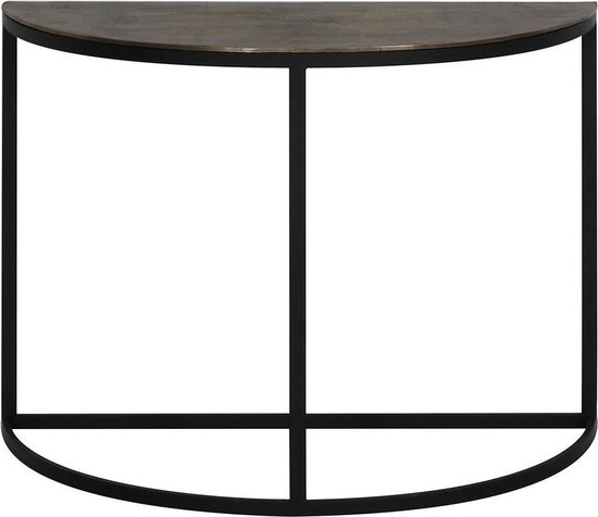 Light & Living Peto Side table - Antiek Brons/Zwart - 100x42x76 cm