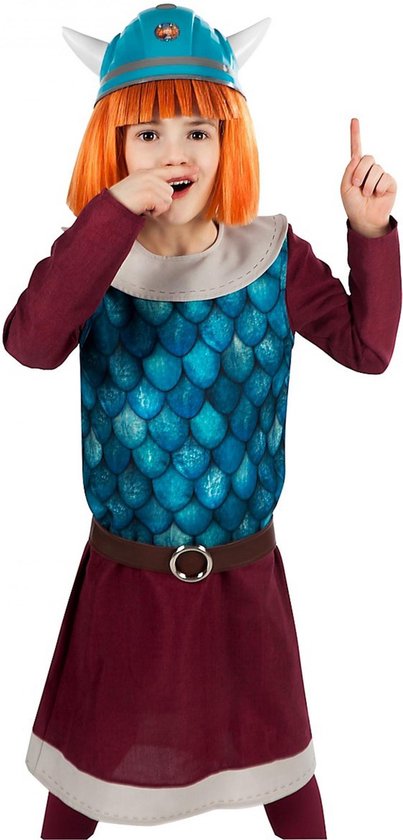 METAMORPH GmbH - Wickie de Viking kostuum voor meisjes - 134-140 cm (9-10 jaar)