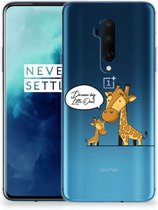 OnePlus 7T Pro Telefoonhoesje met Naam Giraffe